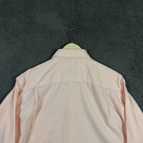 Vintage Gitman Bros Shirt Mens 15.5 34 Orange Button Down Long Sleeve Made USA - Picture 9 of 13